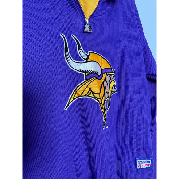 Vintage 90s NFL Starter Pro Line Minnesota Vikings sweatshirt - Picture 5 of 8